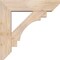 Ekena Millwork Merced Slat Smooth Bracket w/ Offset Brace, Douglas Fir, 7 1/2"W x 30"D x 30"H BKT0806X30X30MRC06SDF - alternate 2